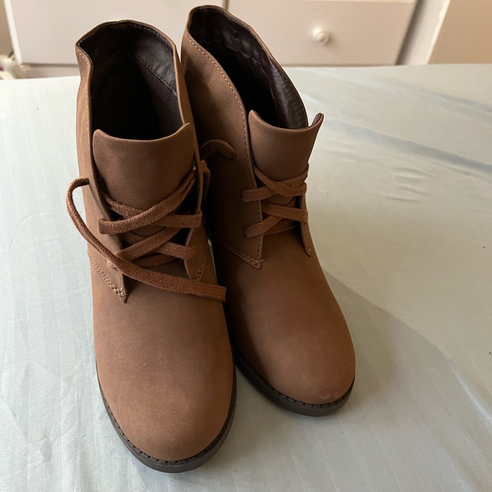 Brown booties